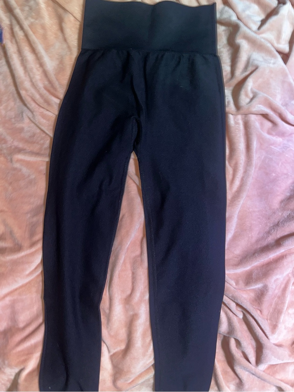 Black Kids High-Waist Cozy Leggings